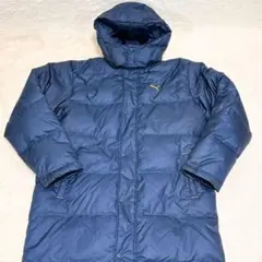 極美品✨ プーマ PUMA ダウン ベンチコート 超ロング XL ネイビー