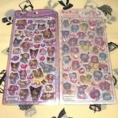 うるちゅるポップシール　集合　日焼け　サンリオキャラクターズ　うるちゅる