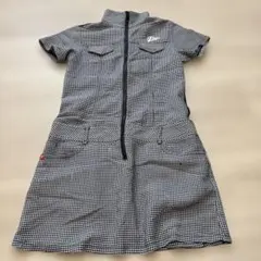 【超美品】FILA GOLF フィラゴルフウェアシャツワンピースストライプ　ロゴ