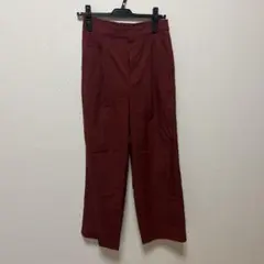 ローリーズファーム　ボルドーカラー スラックスパンツ