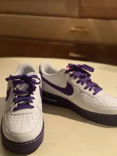 Nike Air Force 1 ホワイト/パープル カスタム