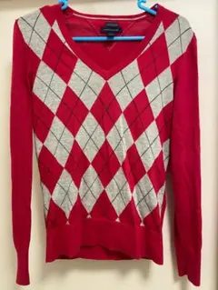 TOMMY HILFIGER アーガイルセーター S/P