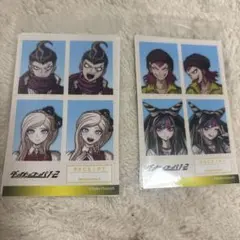 ダンガンロンパ　証明写真風ステッカー　ダイソー　ソニア　田中　左右田　澪田