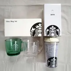 スターバックス ガラスマグセットとタンブラー