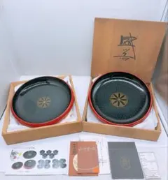 漆器　大雅堂　能登　輪島　天然木　うるし　菓子器 縁起物 夫婦円満 漆器 大雅堂 能登 輪島 天然木 うるし 菓子器 縁起物 夫婦円満 - 일본