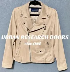 URBAN RESEARCH DOORS ライダースジャケット フェイクスエード