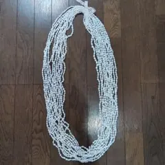 ホワイト貝殻フラダンスシェルレイ