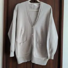 アメリカンホリック ベージュ ニットカーディガン 長袖