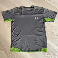 UNDER ARMOUR Tシャツ グレー×ネオンイエロー Mのサムネイル