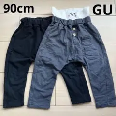 ベビー ボトムス 黒 デニム 2点セット