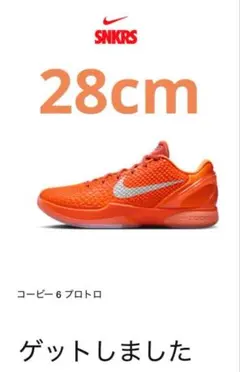 nike Kobe VI Protro コービー6 プロトロ 28cm us10 NIKE公式】コービー 6 プロトロ 'Total Orange' (IH1871-800