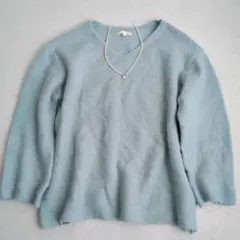 スタディオクリップ◇モックネックニット モヘヤ・ウール混 セーター L