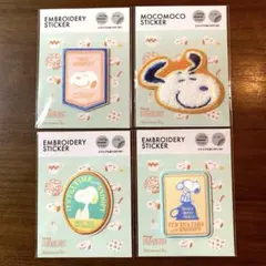 afternoon tea×PEANUTS 2WAY刺繍ワッペンステッカー 4点