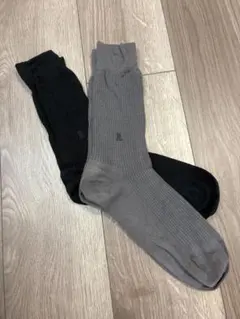 【最終価格】LANVIN ランバン2足 ソックス 2足セット 黒 グレーのサムネイル