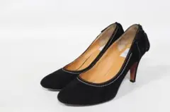 60■LANVIN ランバン オンブルー 本革ステッチパンプス(23ｃｍ)