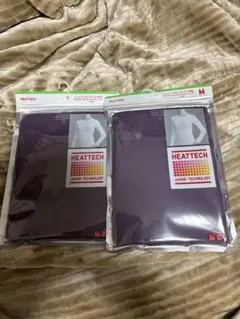 ユニクロ ヒートテック2枚セット M パープル　まとめ売り　UNIQLO
