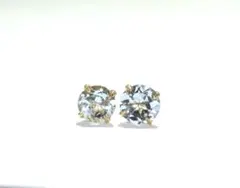 k18ブルートパーズピアス　3mm