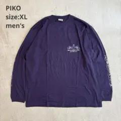 【PIKO ピコ】（XL）長袖Tシャツ カットソー パープル バックプリントのサムネイル