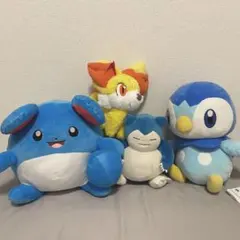 ポケモン ぬいぐるみ セット マリル フォッコ カビゴン ポッチャマ おまけ付き