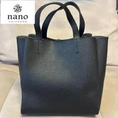 ★美品★ナノユニバース　nano universe 黒ハンドバッグ