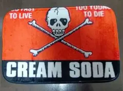 CREAMSODA　ボーンスカル　マット　ブラック✕レッド