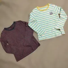 長袖Tシャツ　ボーダー　140　ベルメゾン　千趣会