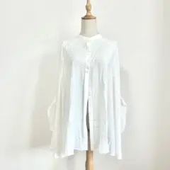 極美品⭐️ セオリーリュクス 蛯原友里コラボ 袖ふんわり バンドカラー 