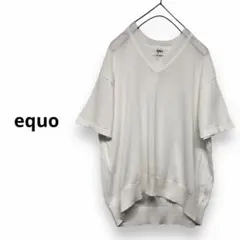 equo カットソー　ニットソー　半袖ニット　ワイドニット　ワイドカットソーのサムネイル