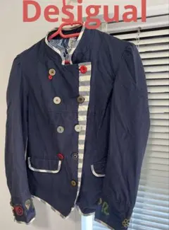 極美品】Desigual デシグアル 異素材切替ジャケット サイズ46 希少