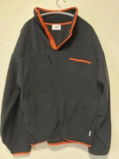 WETTEMPT ハーフジップフリースジャケット M ブラック/オレンジ