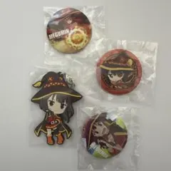 このすば　めぐみん　缶バッジ&ラバーストラップ