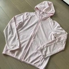 ユニクロ　キッズ　140 エアリズムUVカットメッシュパーカー　長袖　ピンク