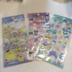 クリアキャンディシール　サンリオ3つセット
