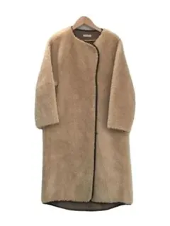 【新品・未使用】CASA FLINEダブルブレストコート/BEIGE 洗える】シャンブレータフタ ライナー付き スプリングコート（72