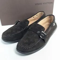 美品　ルイヴィトン　ローファー　モノグラム　ドライビングシューズ　箱付　スエードのサムネイル