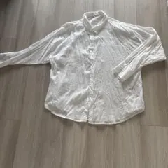 コカ　白　コットンガーゼシャツ　薄手