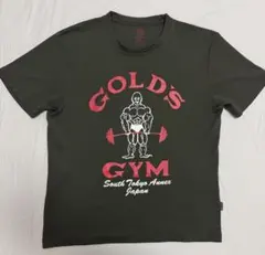 GOLD’S GYM ゴールドジム　Tシャツ　半袖　カーキ　POLYGIENEのサムネイル