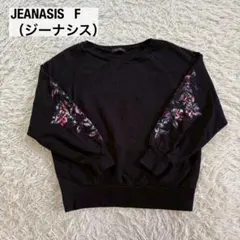 JEANASIS（ジーナシス）カットワークプルオーバー長袖トレーナースウェットのサムネイル