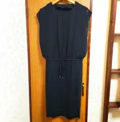 JEANASIS カットソーワンピース ブラック