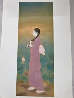 石川清彦／鏑木清方師事「美人画」掛軸 絹本 共箱 石川清彦／鏑木清方師事「美人画」掛軸 絹本 共箱 2025年最新