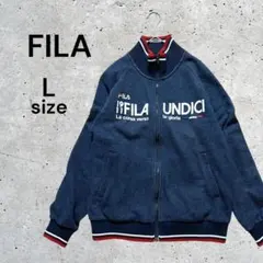 FILA フィラ 美品 デニム生地ジャケット L ジャンパー デニムブルゾンのサムネイル