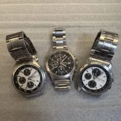 SEIKO chronograph ３点まとめ　クォーツ　メンズ　腕時計