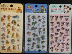 ディズニーPLUMP & PUKUPUKU SEAL(ぷくぷくシール)3点