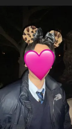 ヒョウ柄カチューシャ 黒リボン付き