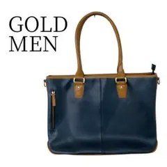 GOLDMEN ゴールドメン ネイビー ビジネストートバッグ
