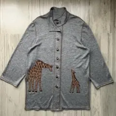 90’s vintage カーディガン アニマル刺繍 アーカイブ レトロ 個性派のサムネイル