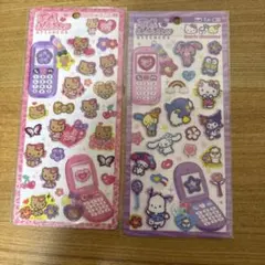 【正規品】平成はっぴーフォン サンリオキャラクターズ2枚セット日焼けキティクロミ