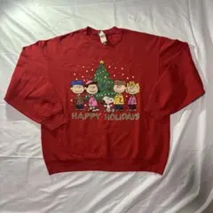 10s Peanuts スヌーピー クリスマス スウェット