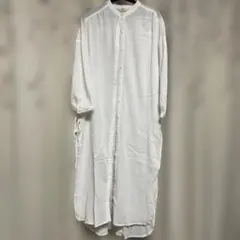 studio CLIP ホワイト シャツワンピース羽織り　Ｌサイズ
