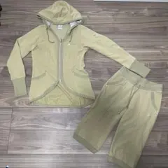 アディダス レディース ジャージ セットアップ ベージュ Mサイズ 上下セット